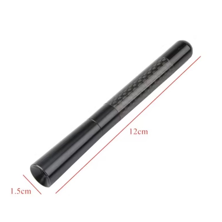 Black 12cm Carbon Fiber Short Car Radio Antenna Fit for BMW Ford Focus Peugeot Citroen Skoda Toyota Dodge Car Antenna Styling